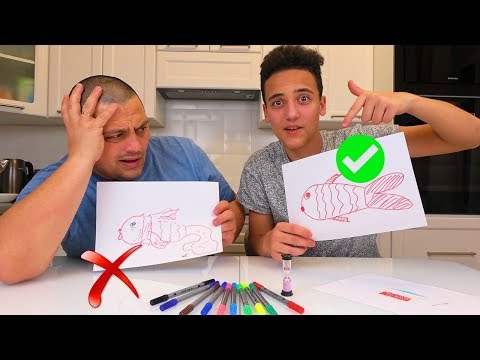 Видео: Кто Хуже Нарисует тот это съест ЧЕЛЛЕНДЖ