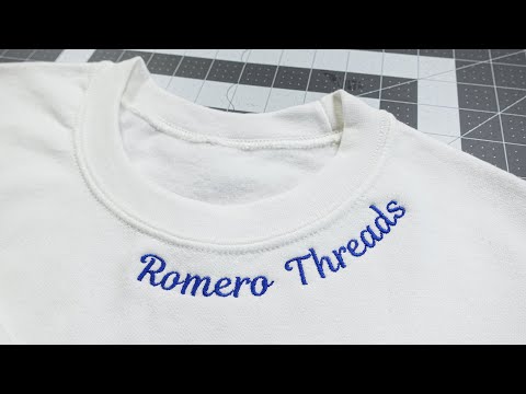 Видео: Вышивка изогнутого текста: подробные сведения