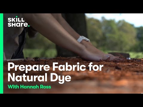 Видео: Подготовка ткани к натуральному окрашиванию с помощью замачивания в танинном растворе и протравы