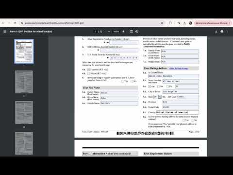 Видео: Заполнение формы I-129F (виза невесты, мой опыт)