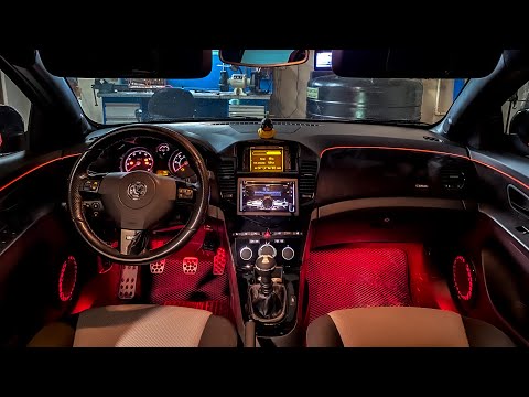 Видео: Холодный неон в авто | Тюнинг салона | Короткоходная кулиса Chevrolet cruze