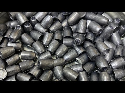 Видео: Штамповка пуль Slug.  Станок для изготовления пуль для пневматики.