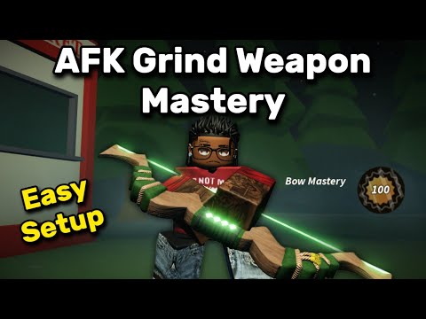 Видео: Лучший способ улучшить мастерство владения оружием в режиме AFK в Hunty Zombie | Roblox