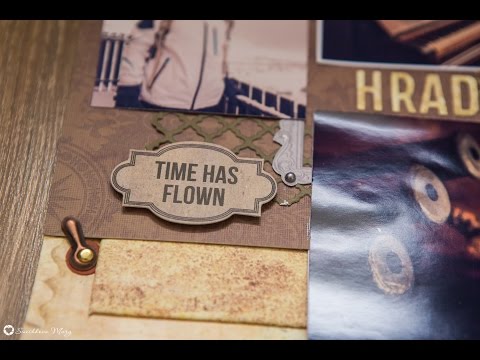 Видео: Скрапбукинг: Мастер-класс. Создание разворота. Часть 2