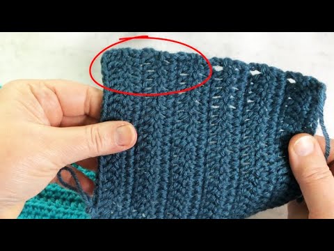 Видео: Имитация столбика с накидом в начале ряда, # 5 / Вязание крючком.
