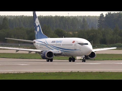 Видео: Классические Боинги 737-300: Avia Traffic, NordStar (бывший VP-BKT - "Беркут") и Scat.