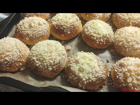 Видео: Пухлые ватрушки с творогом от ID Kitchen/Watruschki mit Quarkfüllung Rezept