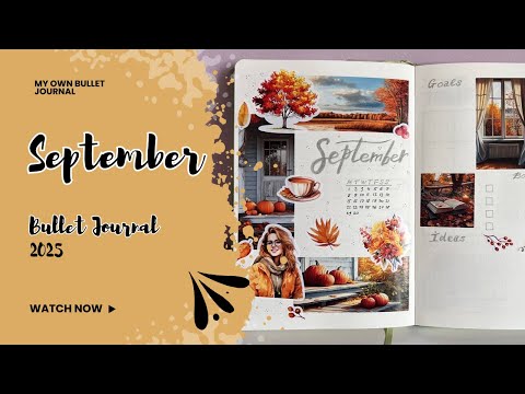 Видео: Врываемся в осень - September 2025 - Bullet Journal + новые стикеры
