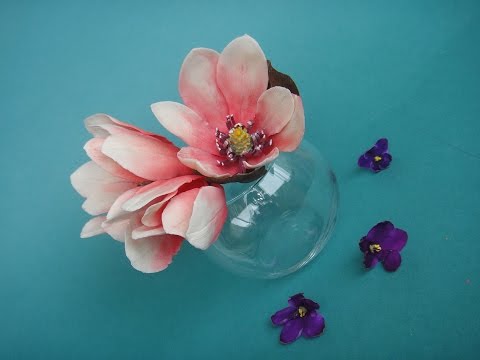 Видео: цветы магнолии из мастики. Gumpaste flowers. Making a Gumpaste Magnolia.