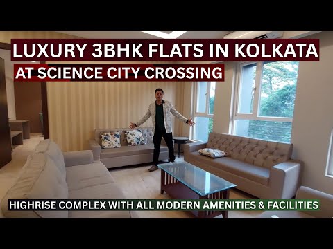 Видео: Роскошные 3-комнатные квартиры в Калькутте, на перекрестке Science City Crossing 📞8100293325 | Не...