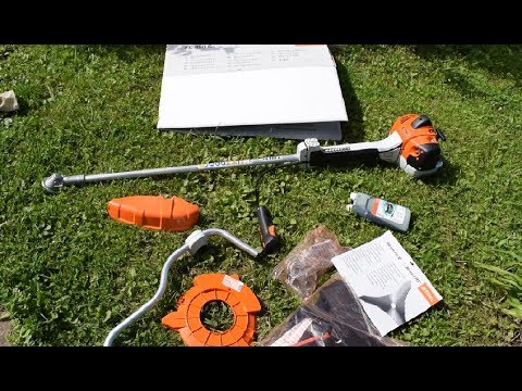 Видео: Профессиональный кусторез Stihl FS 490 C-EM распаковка, обзор, пример использования