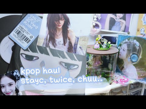Видео: ☆2ч kpop haul ୨ распаковка chuu"only cry in the rain", карт stayc, twice /୧