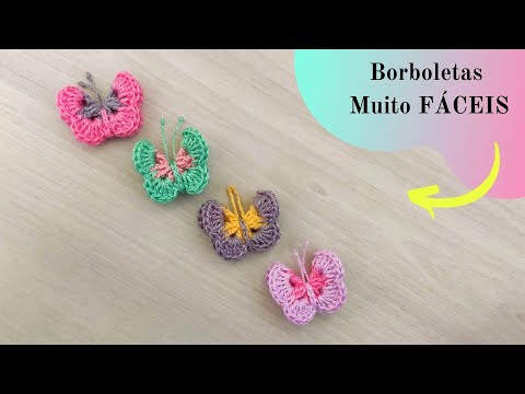 Видео: ЛЕГКИЙ ШАГ ВЯЗАНО КРЮЧКОМ БАБОЧКА