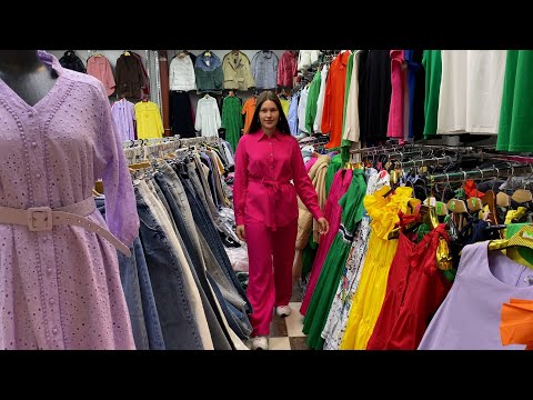 Видео: КОСТЮМЫ ИЗ ЛЬНА, КРАСИВЫЕ ПЛАТЬЯ, БЛУЗЫ👗1Д 66, 68 Рынок Садовод Москва