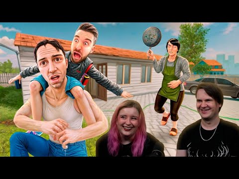 Видео: БАТЯ ПОМОГАЕТ МНЕ СБЕЖАТЬ в Schoolboy Runaway | РЕАКЦИЯ НА @eugenesagaz |