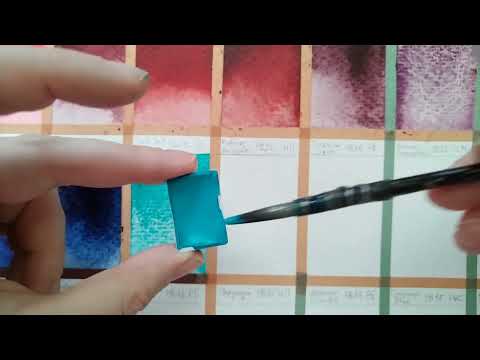 Видео: 3 Часть Обзор-сравнение красок Daniel Smith - Indanthrone Blue и Cobalt Teal Blue