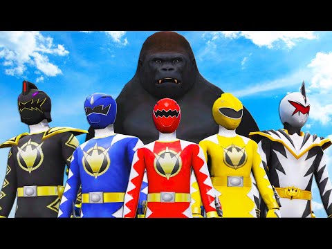 Видео: Могучие рейнджеры против Кинг Конга - эпическая битва