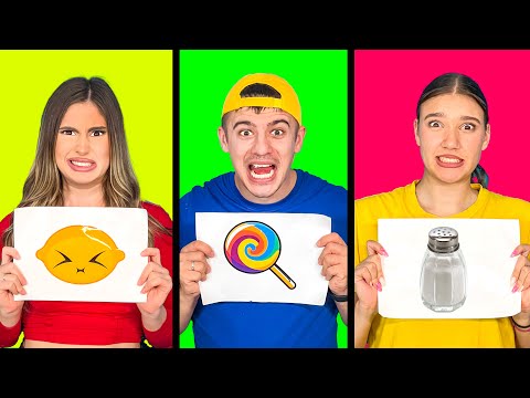 Видео: КИСЛОЕ, СЛАДКОЕ, СОЛЕНОЕ ЧЕЛЛЕНДЖ !