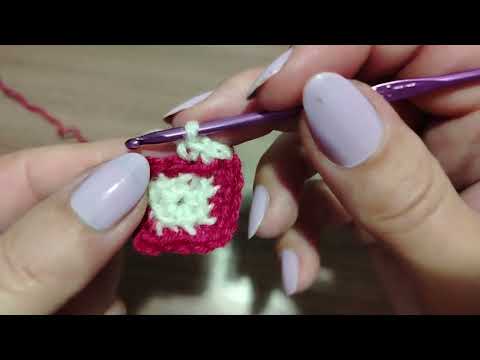 Видео: Попетельный МК на узор "Кленовые листья". Часть 1. Мозаичное вязание крючком из центра.