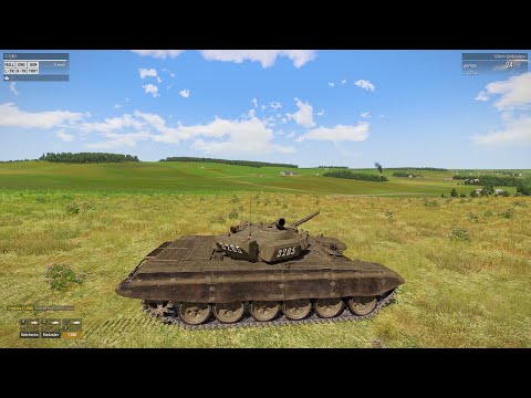 Видео: Arma 3 - T-72M1 - танковый полигон
