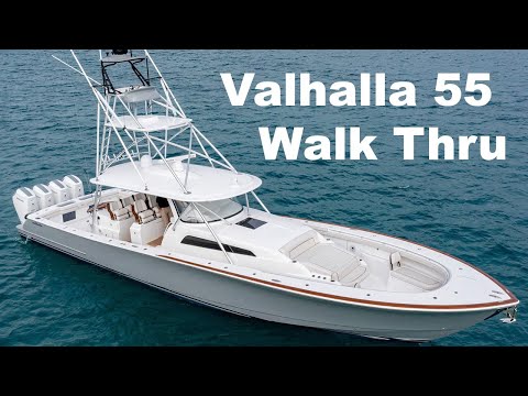 Видео: Яхта Valhalla V55 с центральной консолью