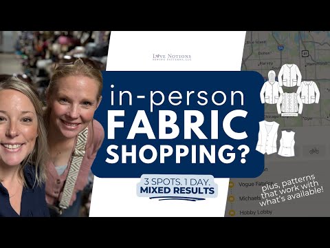 Видео: ЛИЧНАЯ экскурсия по магазинам тканей! *Честный* отзыв о HL, Michael's и Vogue для мастеров по пош...