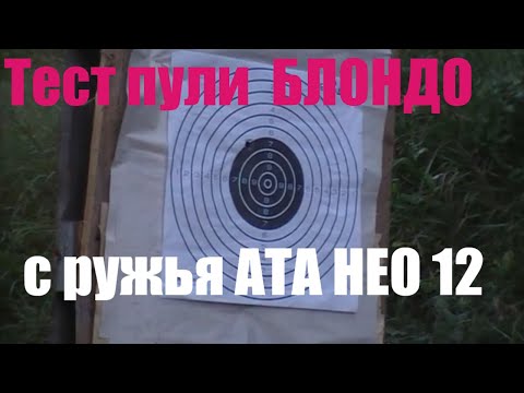 Видео: Пули БЛОНДО. Отстрел по мишени.