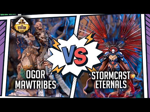 Видео: Stormcast Eternals vs Ogor Mawtribes | Репорт | Age of Sigmar | 2000 pts