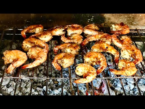 Видео: ТИГРОВЫЕ КРЕВЕТКИ НА МАНГАЛЕ с ВКУСНЕЙШИМ СОУСОМ