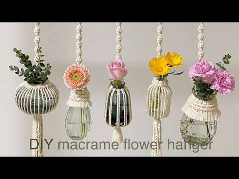 Видео: DIY | macrame flower plant hanger | Сделай сам | вешалка для цветов макраме