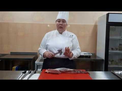 Видео: Мастер-класс "Обработка говяжьей вырезки и  приготовление полуфабрикатов из нее"