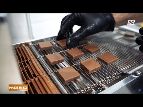 Видео: Производство шоколадных конфет ручной работы | Made in KZ