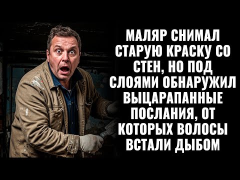 Видео: Маляр снимал старую краску со стен, но под ними обнаружил выцарапанные послания, от которых он замер