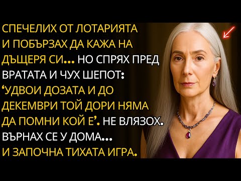 Видео: Спечелих от лотарията и чух дъщеря си: „Удвои дозата и до декември тя ще забрави името си“