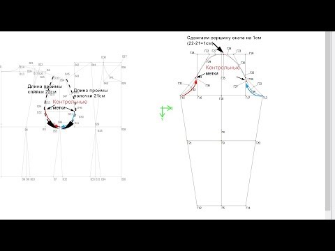 Видео: Строим рукав для основы по шести меркам