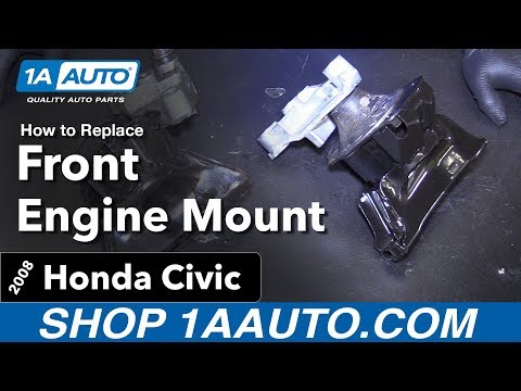 Видео: Как заменить переднюю опору двигателя Honda Civic 06-11