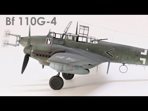 Видео: Ночной истребитель Bf 110G-4 | Модель Eduard 1/48