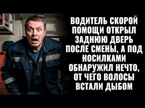 Видео: Водитель скорой помощи убирался после смены а под носилками обнаружил то, от чего похолодела кровь