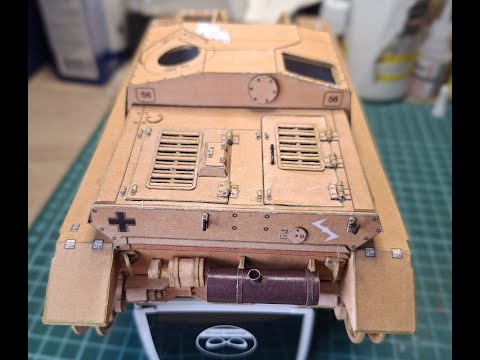 Видео: Stug 4 от Modelik. Сборка кормы танка