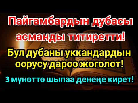 Видео: Пайгамбардын Дубасы! 3 Мүнөттө Шыпаа Кирет! 🌙