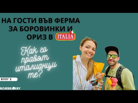 Видео: Как го правят италианците: На гости във ферма за боровинки и ориз в Италия| Влог 2 |  Roseberry Farm