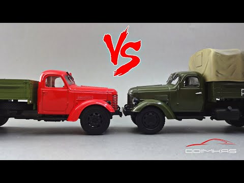 Видео: Автоистория vs DiP Models - Сравнительный обзор масштабных моделей грузового автомобиля ЗИС-150