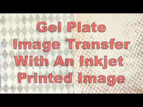 Видео: Техника гелевых пластин — перенос изображения с помощью струйной печати.