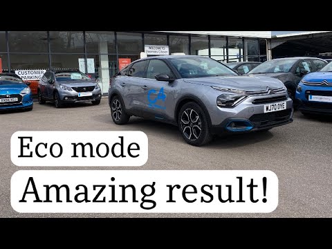 Видео: Испытание запаса хода Citroen e-C4 в реальных условиях, эко-режим.