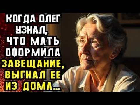 Видео: 📌Когда Олег узнал, что мать оформила завещание, выгнал ее из дома...📌Невыдуманные истории из жизни