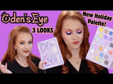 Видео: Обзор новой палетки теней Oden's Eye Ice Crystal + 3 образа