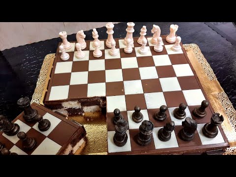 Видео: ШАХМАТНЫЙ ТОРТ 🍰 Шахматная доска из шоколада 🍫 Chessboard Cake