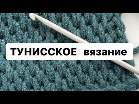 Видео: ТУНИССКОЕ ВЯЗАНИЕ тунисским крючком. Красивый узор. Тунисский крючок