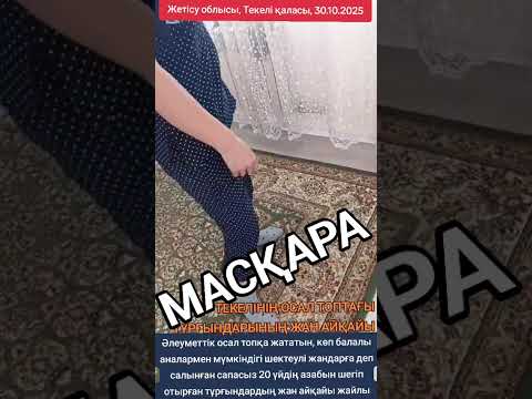 Видео: МАСҚАРА  ТЕКЕЛІНІҢ ОСАЛ ТОПТАҒЫ ТҰРҒЫНДАРЫНЫҢ ЖАН АЙҚАЙЫ