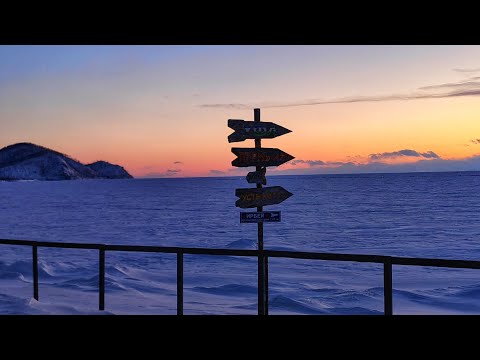 Видео: Попали в снежную бурю Едем по опасному льду озера Горячие источники на севере Байкала